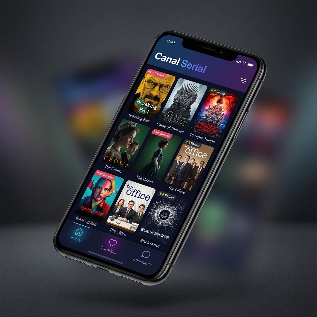 Canal Serial App Mockup